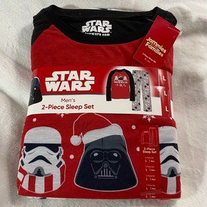 Disney Men's Star Wars Large Christmas Pajamas NWT